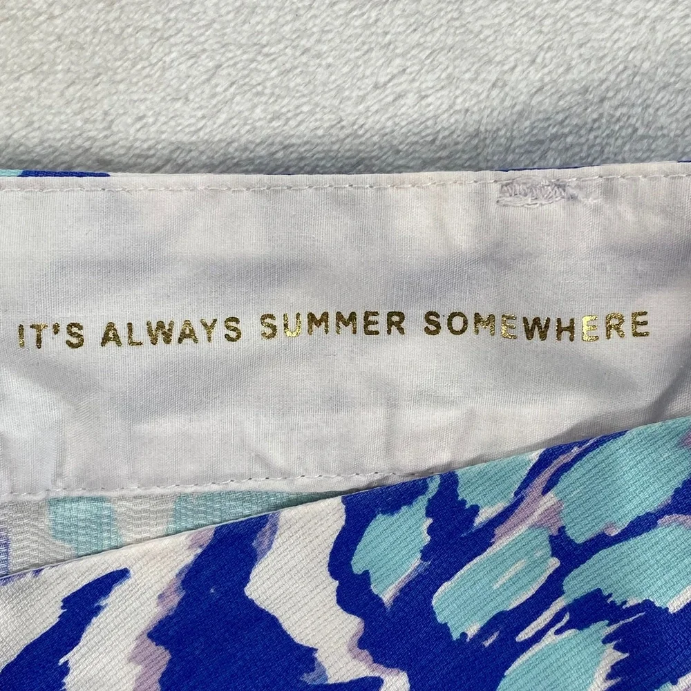 Lilly Pulitzer Callan Shorts Pineapple Print‎ Cotton Blend Size 6 - flaw